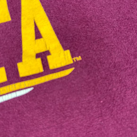 Y2K Nike Team Minnesota Golden Gophers Center Swoosh Shirt Large Red Faded Tee - Picture 4 of 16